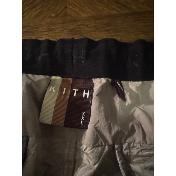 Kith Mens Grey Cloud Wash Nylon Cargo Pants XXL Relaxed Bungee Hem Joggers |V1 - Picture 4 of 7